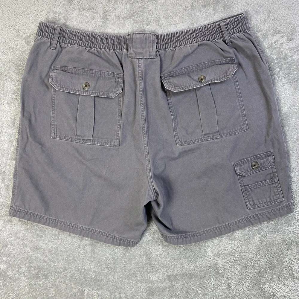Red Head Shorts Men Cargo Gray Sz 42 Flex Waist 100% Cotton Utility Canvas Hike